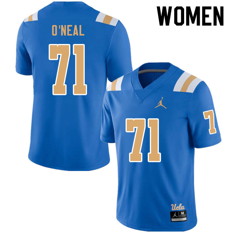 Jordan Brand Women #71 Raiqwon O'Neal UCLA Bruins College Football Jerseys Sale-Blue